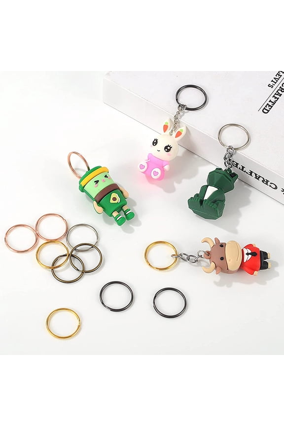 200pcs Portable Split Key Metal Key for Jewelry Making and Crafting Accessories