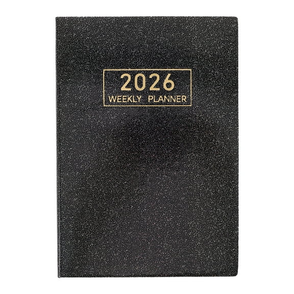 TABLZONE Black Travel Planner Notebook 2026 A5 Format with Calendar Weekly Journal and Smooth Writing Pages