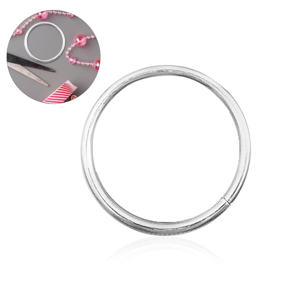 TABLZONE 20PCS Wire Rings for Wreaths Silver Iron for DIY Craft Projects Home Decor