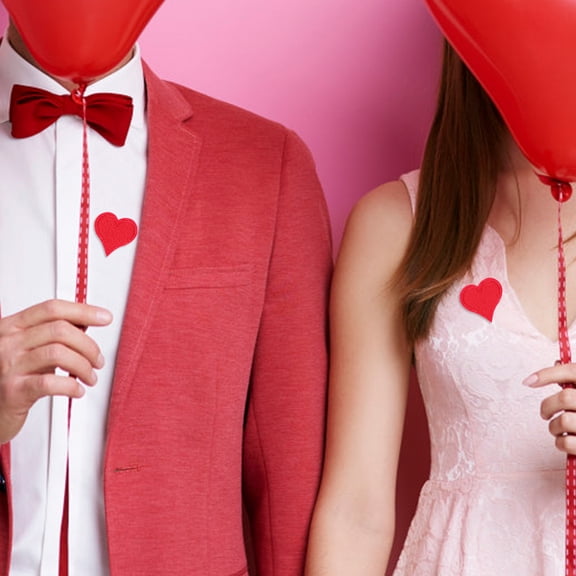 TABLZONE Heart Shaped Applique Stickers for Clothing Decoration 20Pcs