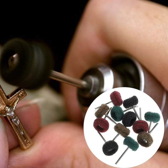 TABLZONE 20Pcs Buffing Wheels for Drill Assorted Color Steel Material Polishing Kit for Metal