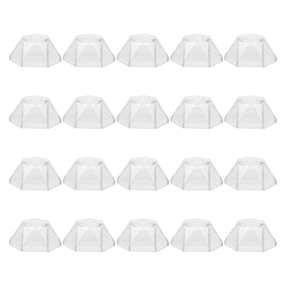 TABLZONE Clear Acrylic Hexagon Display Stands Versatile Crystal Ball Holders for Storage