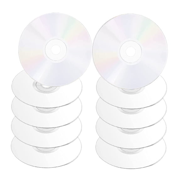 TABLZONE 20Pcs Clear DIY Blank Cd Discs Plastic Material for Hand Painted Wall Decoration