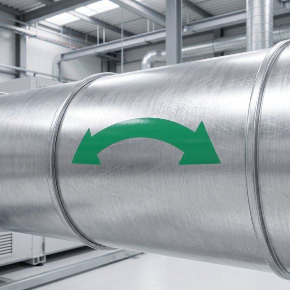 TABLZONE 20Pcs Factory Self Adhesive Green Pipeline Flow Arrow Decals for Industrial Direction and Safety Signage