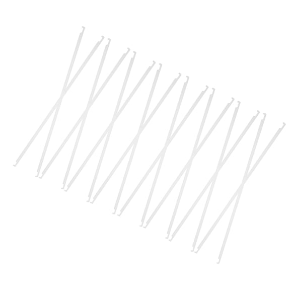 TABLZONE 20Pcs Hanging File Bars in White for Space Saving File Folder Suspension