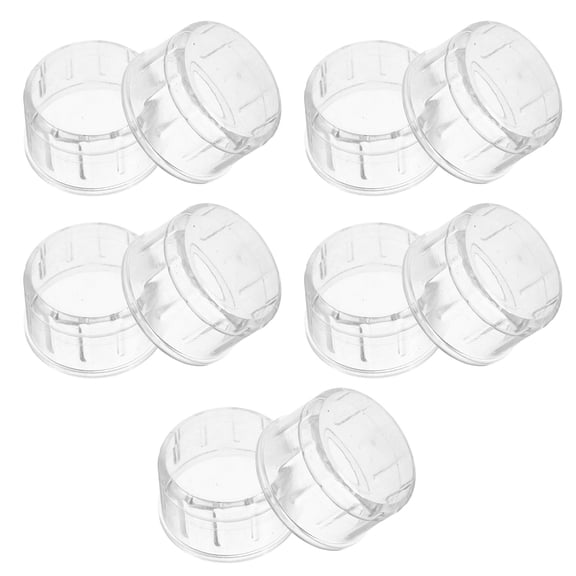 TABLZONE 20Pcs High Clarity Plastic Shaker Lid Cover for Home Use with Spill Proof Seal