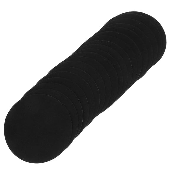 TABLZONE 20Pcs High Temperature Fireproof Incense Coil Mat Black Fiberglass Cloth Ash Holder Pad