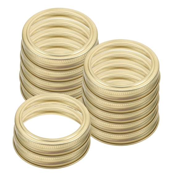 TABLZONE 20Pcs Metal Canning Jar Screw Bands with Enhanced Grip for Regular Mouth Mason Jars