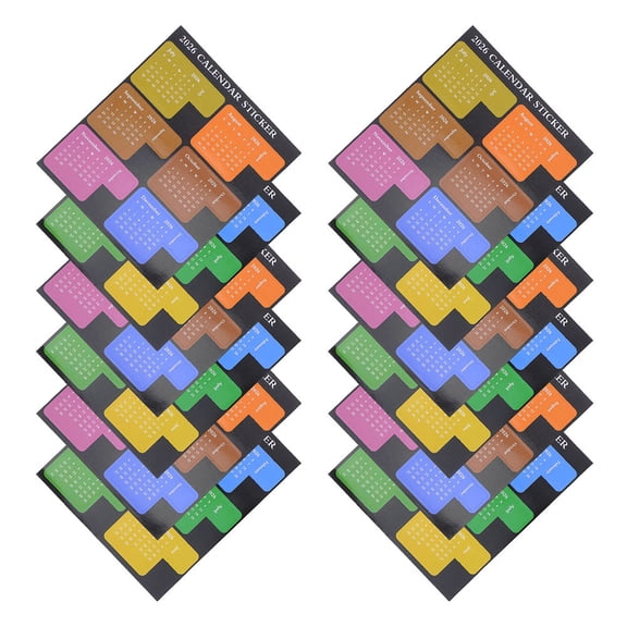 TABLZONE 2026 Decorative Calendar Index Stickers for Organization, 20 Pieces, Planner Labels for Home and Office