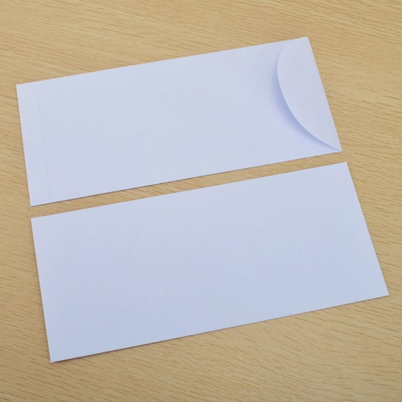 TABLZONE 20Pcs White Blank Envelopes Premium Paper Security Reusable for Office File Letters and Storage