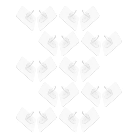 TABLZONE 20Pcs No Drill Plastic Mirror Brackets for Floor Leaning Full Length Mirror Stable Support