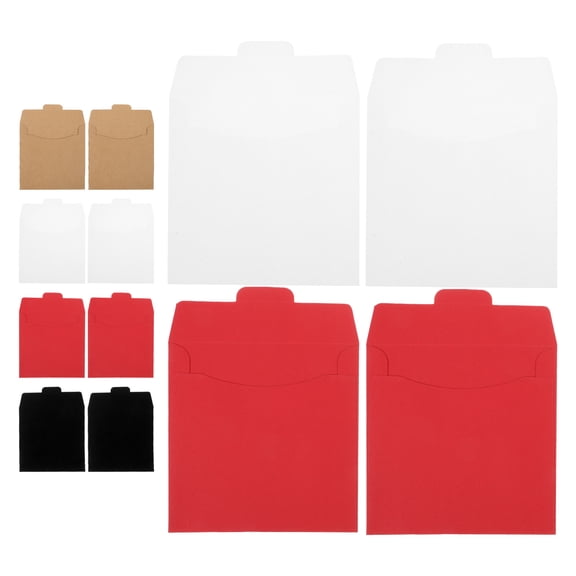TABLZONE Assorted Color Cd Covers, Durable Kraft Paper, Easy to Organize, 20Pcs