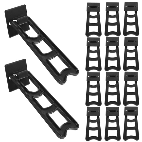 TABLZONE 20Pcs Plastic Picture Frame Stand Up Backs for Photo Frames Desktop Display in Black