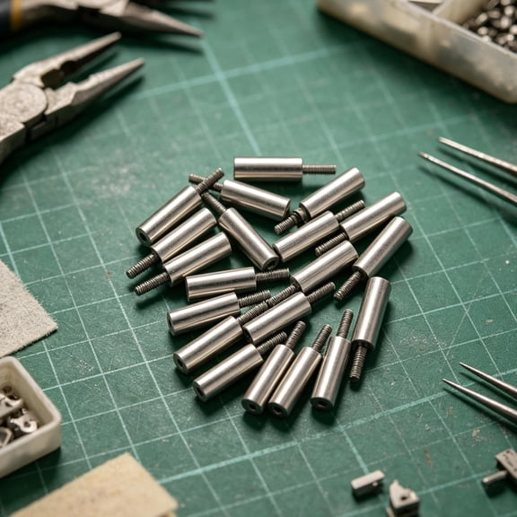 TABLZONE 20Pcs Round Standoff Extension Posts Screws for Craft Binding and Journal Assembly