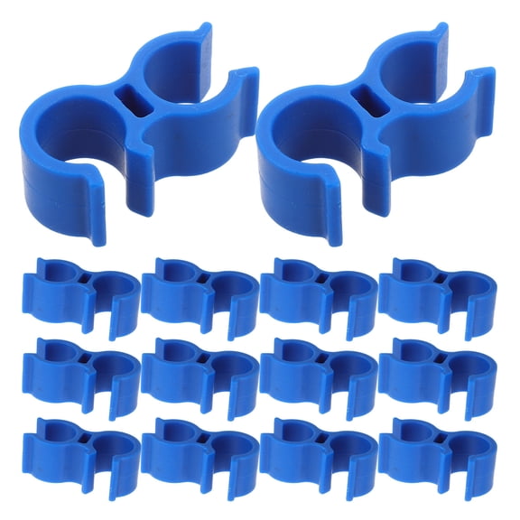 TABLZONE 20Pcs Shower Head Mount Blue Clamp on Holder for Bath Chair with Stable Support and Easy Installation