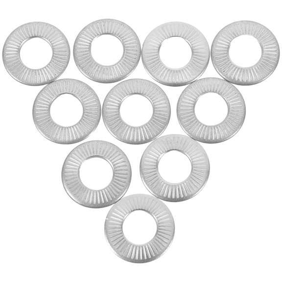 TABLZONE 20Pcs Practical Stainless Steel Spring Washers with Anti Slip Surface for Mechanical Repair