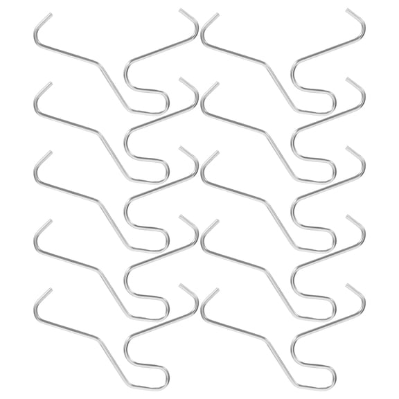 TABLZONE 20Pcs Stainless Steel Wall Mounted Hooks for Brick Walls No Drill Indoor and Outdoor Hanging Clips
