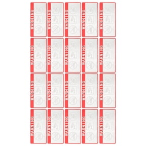 TABLZONE 20-Pack Vehicle Security Camera Warning Stickers with Transparent Design for Car Window Privacy and Theft Deterrent