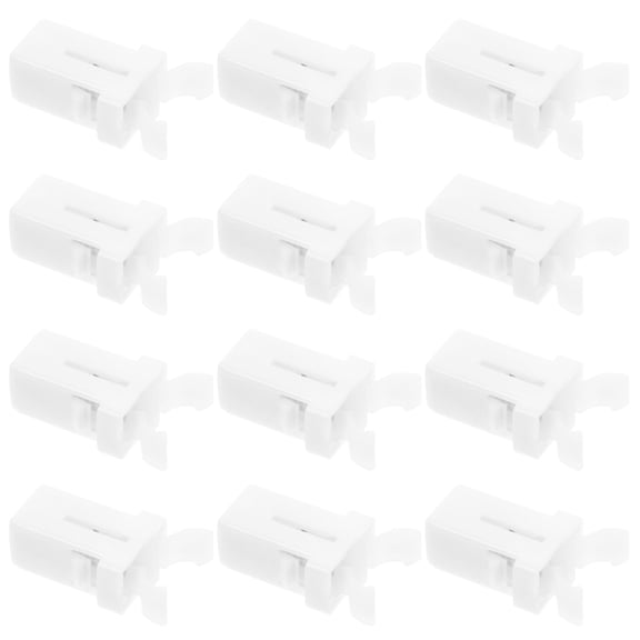 TABLZONE 20Pcs White Trash Can Lock Replacement Plastic Buckle with Easy Installation
