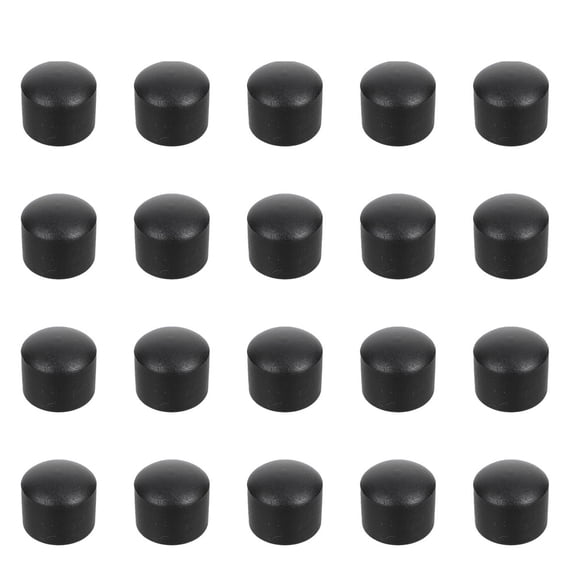 TABLZONE 20Set Protective Covers for Foosball Table Parts Black Plastic Round Design for Indoor Use for Fan Gear