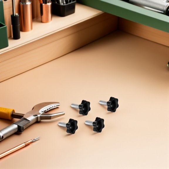 TABLZONE 20Pcs Plastic Hexagon Star Knobs Comfortable Grip for Machinery and Equipment Replacement