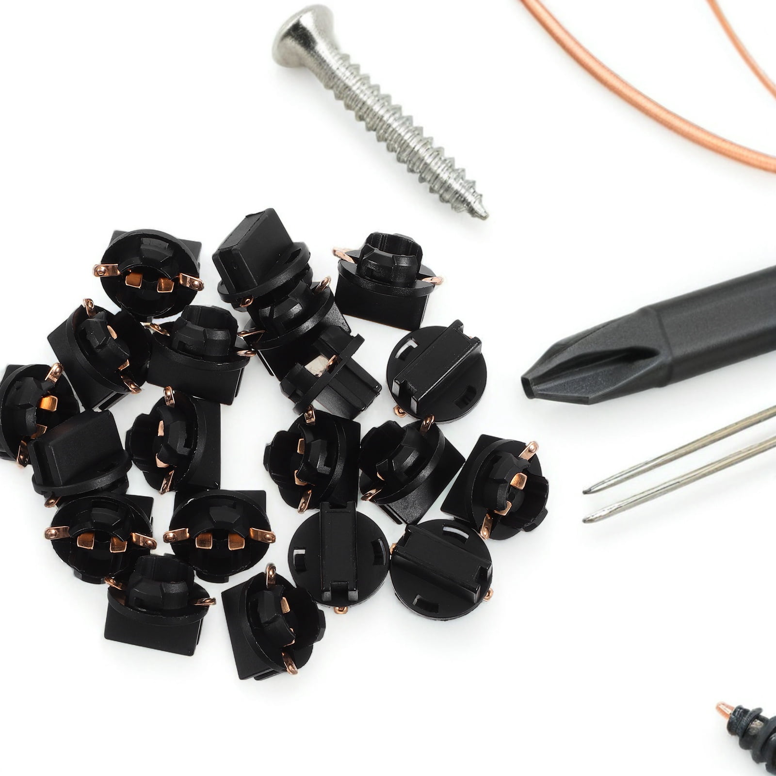 TABLZONE 20Pcs Auto Light Bulb Holder Replacement Socket Compatible ...