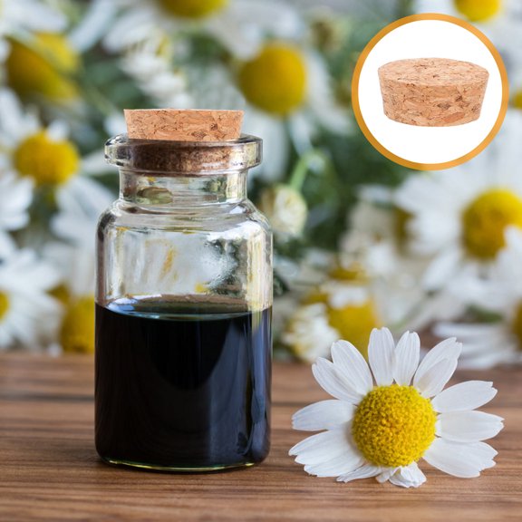 TABLZONE 20pcs Wishing Bottle Plugs Wooden Corks Tapered Sealing Prevent Aroma Escaping DIY Craft Projects