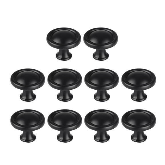 TABLZONE 20Pcs Metal Handles for Cabinets Vintage Style Black Furniture Knobs for Kitchen Renovation