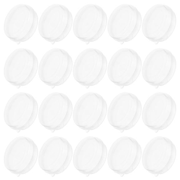 TABLZONE 20pcs Small Clear Plastic Storage Boxes Transparent Organizer Containers for Daily Use and Home Office