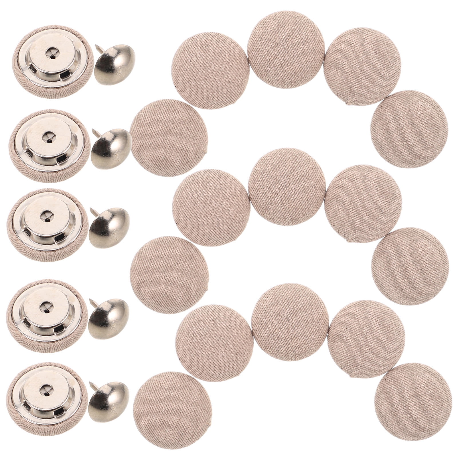 TABLZONE Durable Snap Buttons for Hat Repair - Khaki Fabric Covered ...