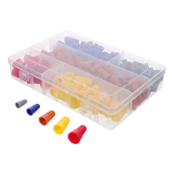 TABLZONE 220Pcs Quick Connect Electrical Wire Caps with Spring Insert for Secure Wiring
