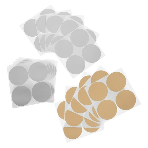 TABLZONE 240Pcs Multi-Color Round Scratch Off Stickers Self-Adhesive Labels for Crafts, Party Decorations, and Event Fun