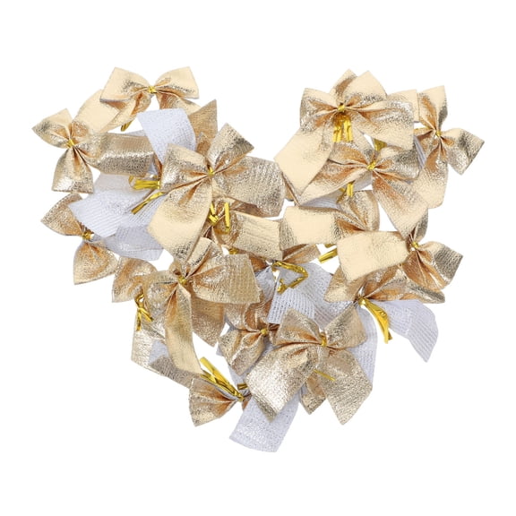 TABLZONE 24Pcs Decor Ribbon Tree Decoration Gold For Women