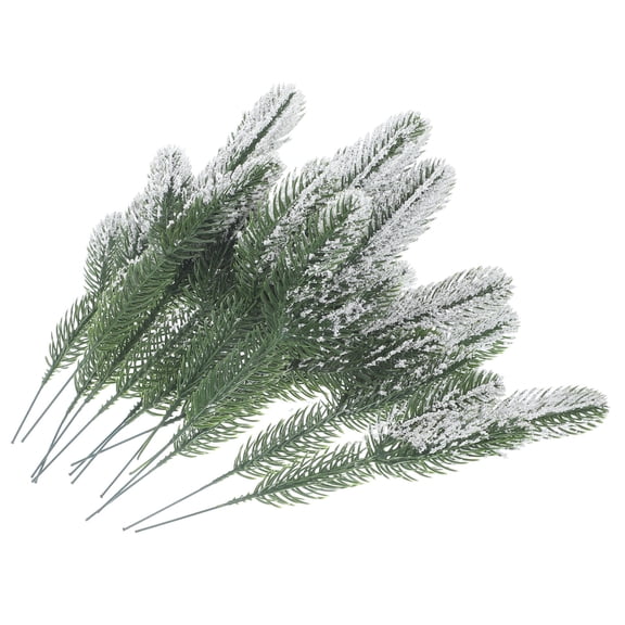 TABLZONE Green Pine Stems Simulated Pine Needle Stems Green Plastic 24Pcs