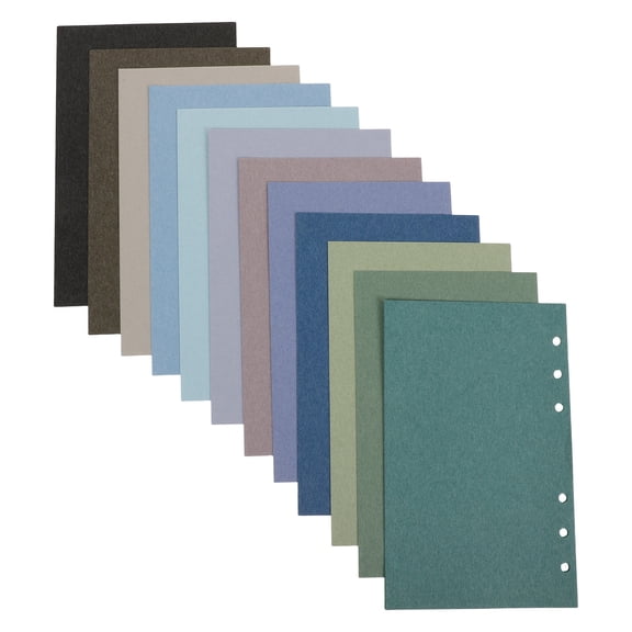 TABLZONE 24pcs A6 Loose Leaf Binder Paper Refills for Journal Planning Work