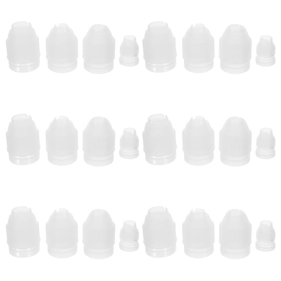 TABLZONE Practical PP Piping Tip Couplers for Daily Use in Baking 24Pcs