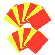TABLZONE Professional Soccer Referee Card Set, Assorted Color PVC Cards for Football Officials, Coaches, and Training Use
