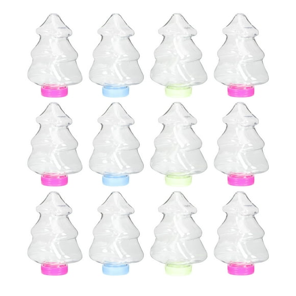 TABLZONE 25Pcs Clear Tree Container Plastic Storage Box for Christmas Decorations