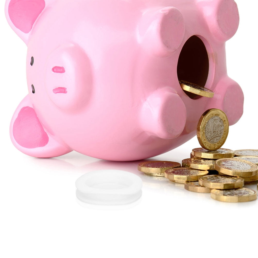 TABLZONE White Rubber Bank Stoppers, and , 25 Pieces for Secure Money ...