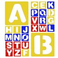 Picture S Using Capital Letters TABLZONE 26Pcs Reusable Capital Letter Stencils for Painting with ...
