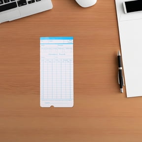 TABLZONE 285-Piece Double-Sided Employee Attendance Cards for Precise Weekly Time Tracking and Streamlined Time Sheet Management