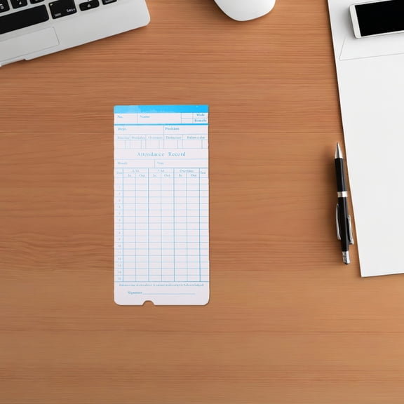 TABLZONE 285-Piece Double-Sided Employee Attendance Cards for Accurate Weekly Time Tracking and Efficient Time Sheet Management