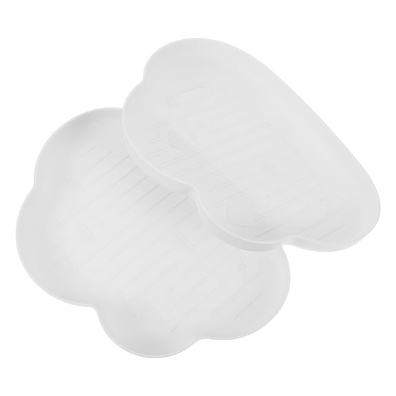 TABLZONE Set of Shaped Serving Trays, PP Dry Food Plates for Home, Kitchen, and Party Use