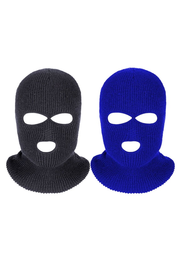 2-Pack Full Face Balaclava in Assorted Colors for Skiing, Snowboarding, and Winter Outdoor Activities