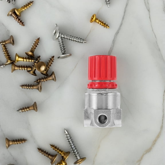 TABLZONE Air Pressure Regulator Part Pressure Regulator Red 2Pcs