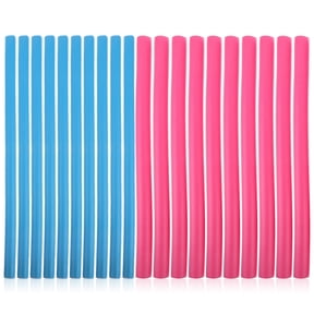 TABLZONE 2-Pack No Heat Hair Curling Rods with Soft Silk Outer Layer for Gentle, Easy Styling and Curls