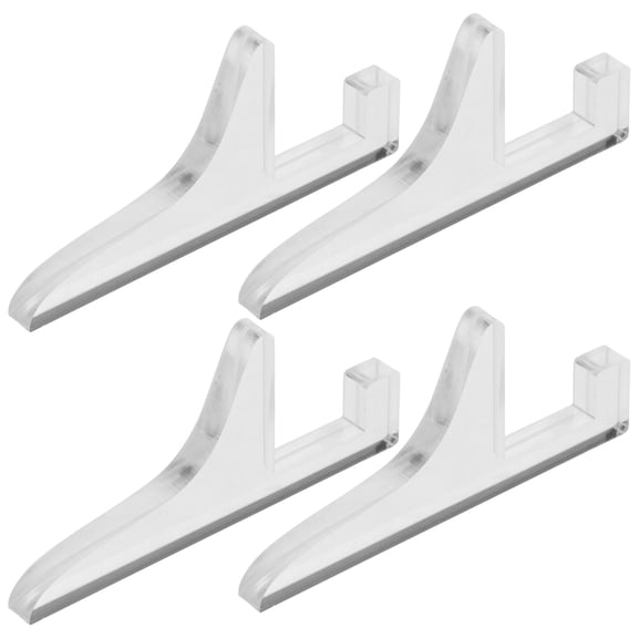 TABLZONE 2Pairs Clear Acrylic Photo Frame Storage Base for Office and Home Display Use