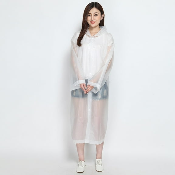 TABLZONE 2-Pack Lightweight Transparent Rain Poncho for Adults, and Windproof, Portable and