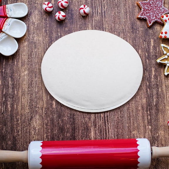 TABLZONE 2Pcs Aluminum Foil Cake Transfer Boards Convenient Round Cake Plates for Kitchen Use
