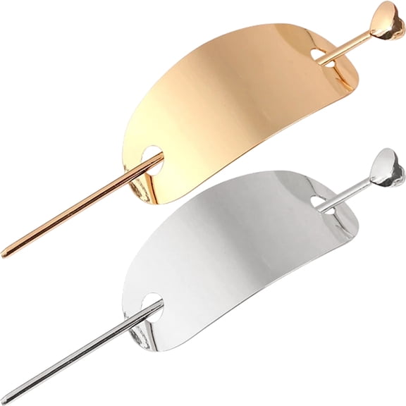 TABLZONE 2Pcs Assorted Color Bun Clips Metal Hair Accessories for Updo Hairstyles